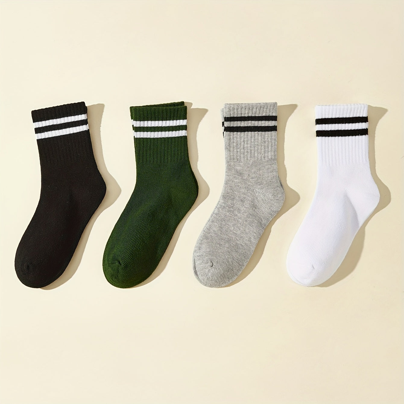 Kids Sports Socks 4 Pairs Short Socks