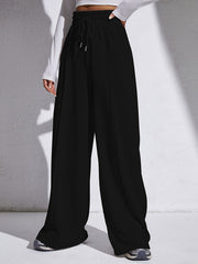 Elastic Waist Wide Leg Pants for Women