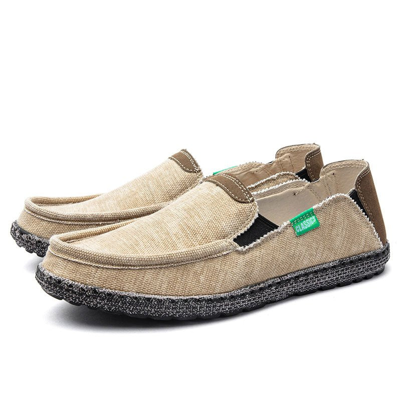 Men's Denim Slip On Loafers Flat Shoes