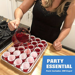 200-Pack Mini Plastic Cups, 5.08 cm Disposable Party Cups
