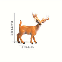 Wild Deer Model Toy Set for Kids, Halloween Christmas Decor