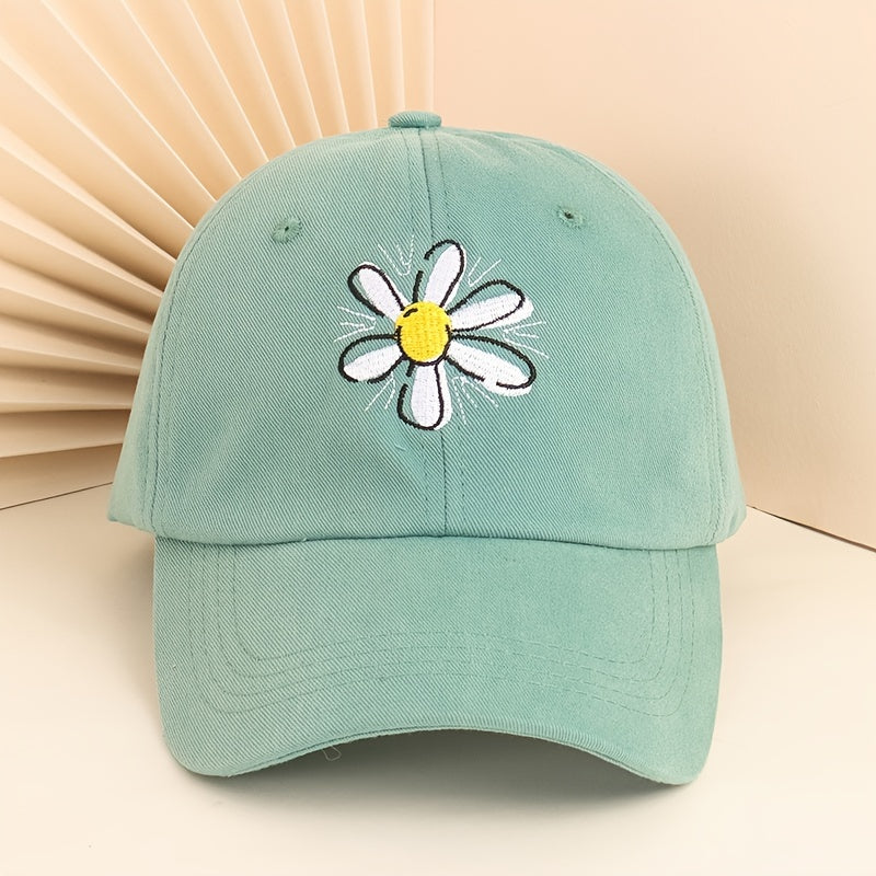 Flower Print Baseball Cap Sun Visor Hat Unisex Sports Hats