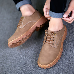 Men's Wear-resistant Lace-up Casual Shoes