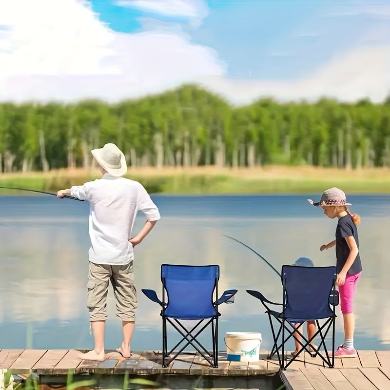 Portable Outdoor Armrest Chair for Fishing Camping Beach