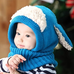 Kids 2-In-1 Hat & Scarf for Autumn/Winter Warmth
