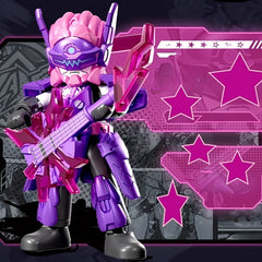 Mecha Warrior Splicing Statue with Weapons