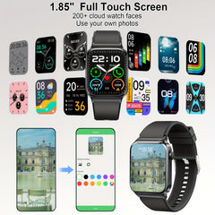 T50 Smartwatch 1.85 inch Fitness Tracker Calls Sleep Monitor Sports Edition
