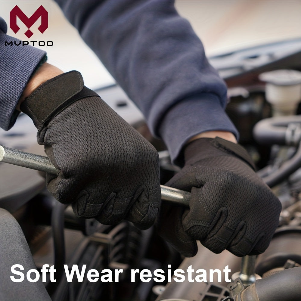 Men's Camo Touch Screen Motorcycle Gloves Flexible Breathable
