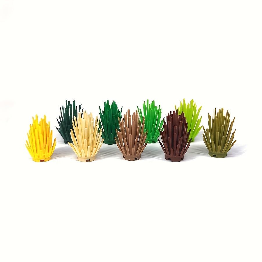 5pcs Farm Grass Shrub Garden Set with Fence for Ages 6 8