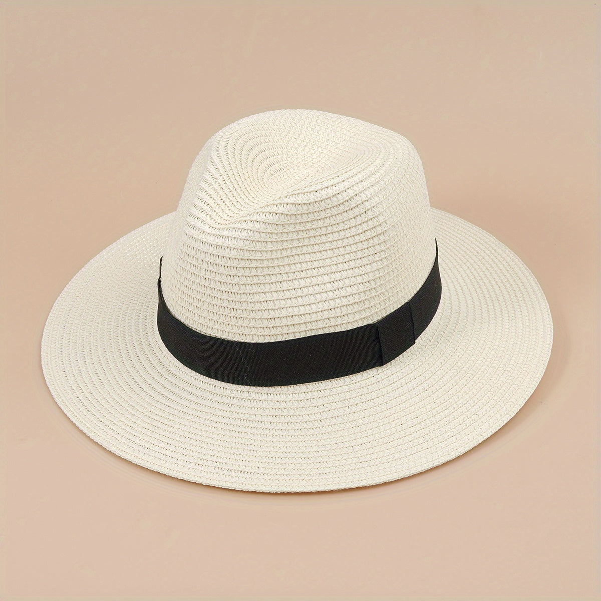 Men's Wide Brim Straw Fedora Jazz Hats