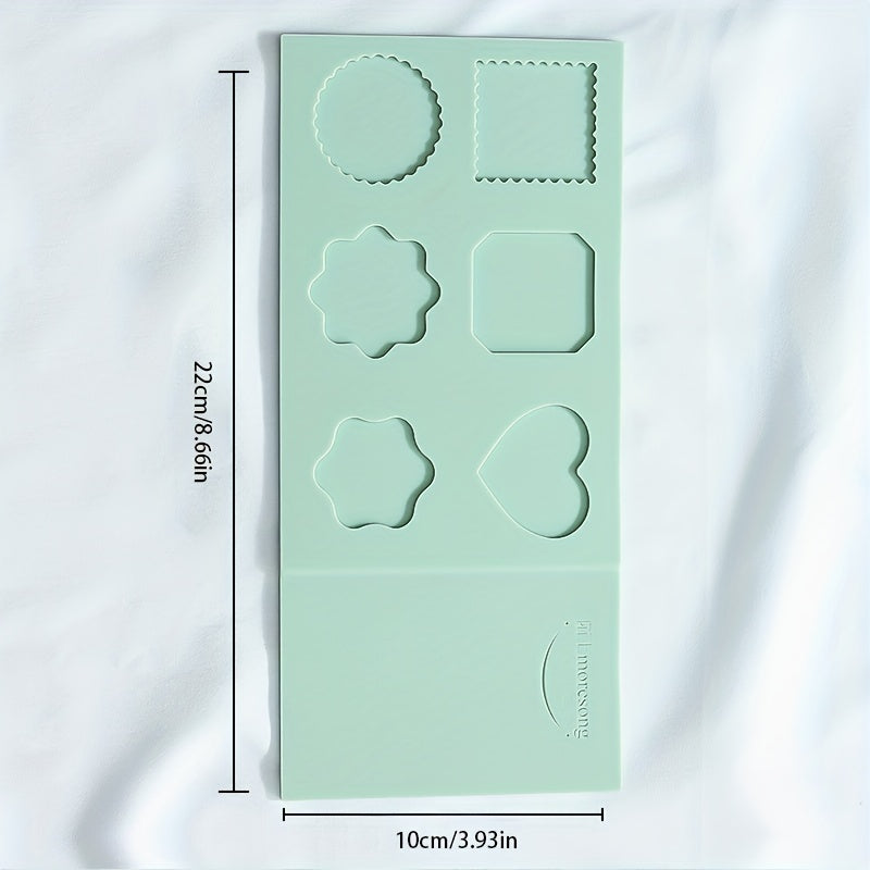 Silica Gel Wax Seal Molds Flower Shape for 2.54 cm Wax Seal Stamp