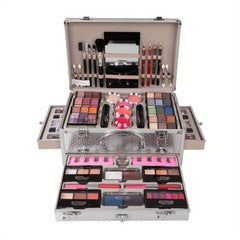 106 Pcs Makeup Kit Set For Girl Eyeshadow Lipstick Blush Brush Gift For Mom