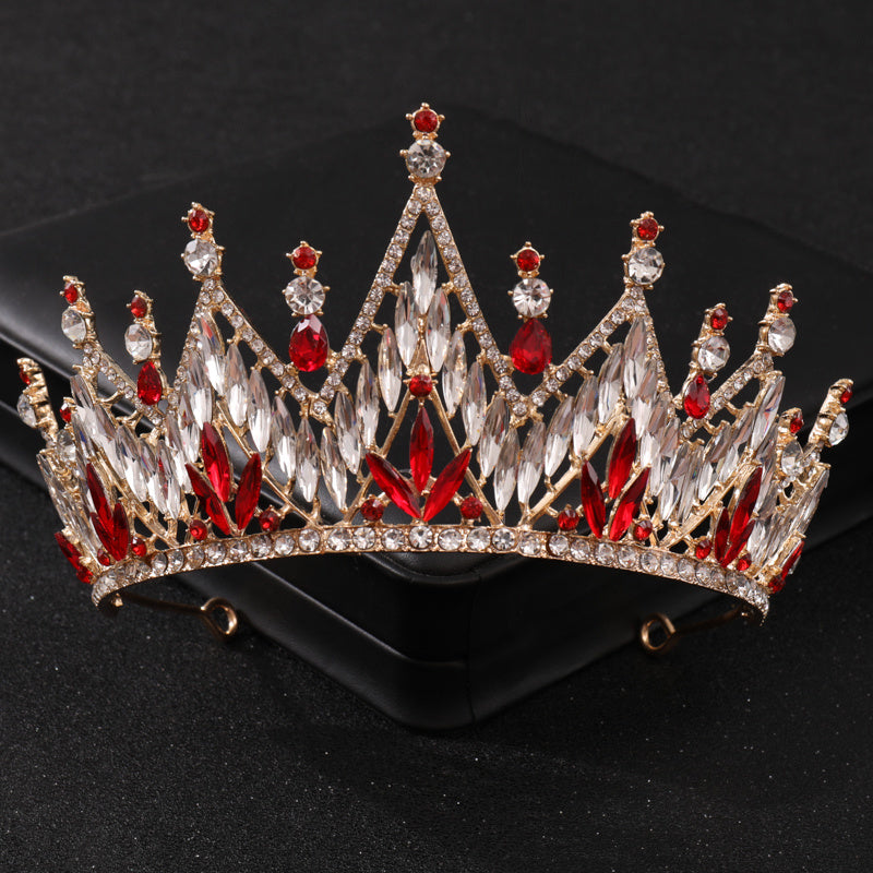 Golden Crown Headband Wedding Bride Princess Queen Hair Tiara