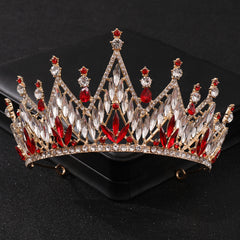 Golden Crown Headband Wedding Bride Princess Queen Hair Tiara