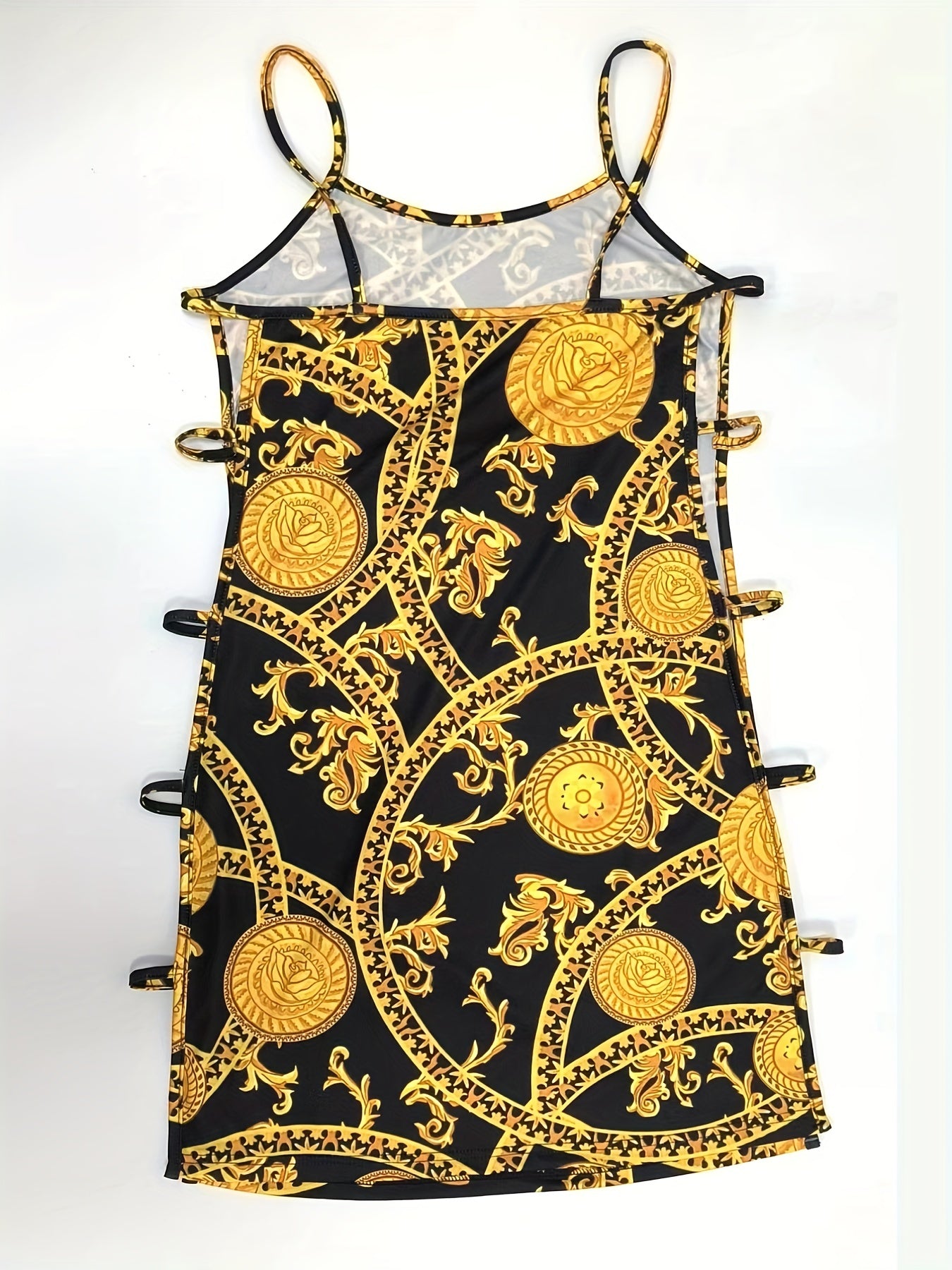 Ethnic Style Hollow Out Slip Pajama Dress Women's Sleepwear