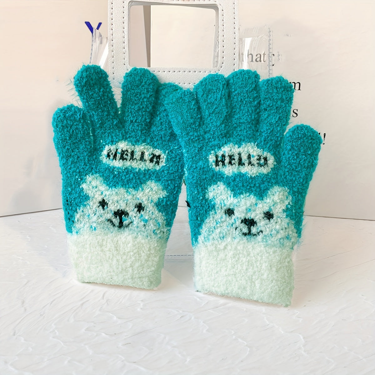 Kids' Cartoon Winter Gloves Coldproof Warm Keeping