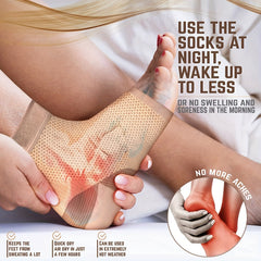 Ankle Compression Sleeve Plantar Fasciitis Socks Men Women Support