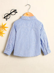 Boys Striped Shirt Long Sleeve Button Down Casual Kids Clothes