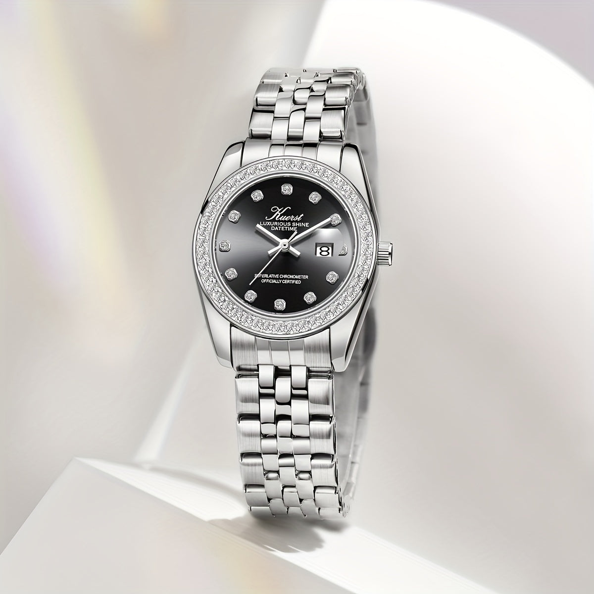Teenager Steel Belt Butterfly Buckle Quartz Watch