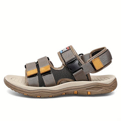 Men's Hook And Loop Fastener Sandals Non Slip Beach Shoes