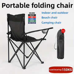 Portable Camping Folding Chair for Fishing Beach Outdoor Use