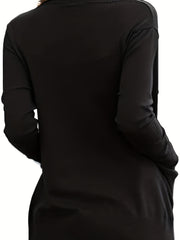 Casual Open Front Knit Cardigan with Pockets