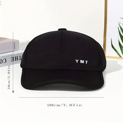 Backless Ponytail Cotton Baseball Cap Solid UV Protection Sun Hats