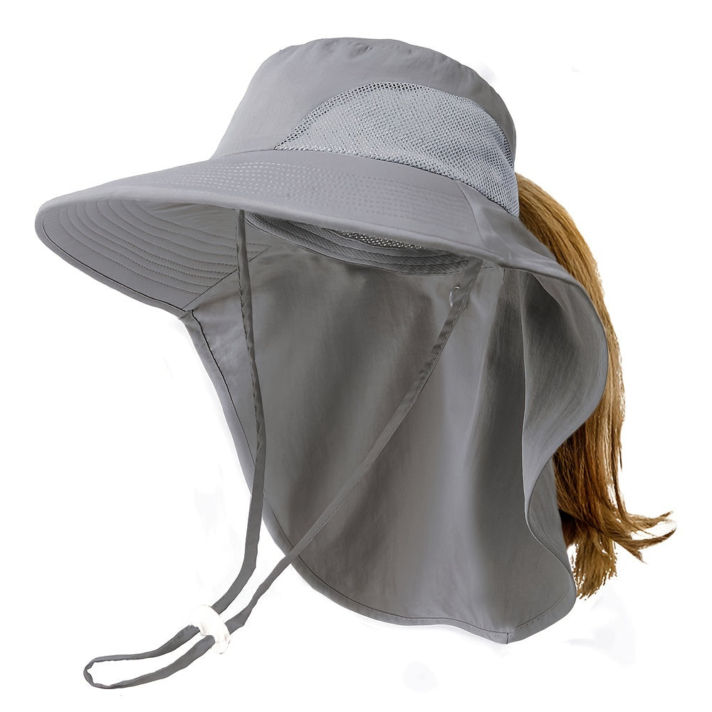 Wide Brim Sun Hat UV Protection Waterproof Boonie Hat