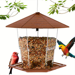 Retractable Bird Feeder with Latch Feature for Garden Decoration
