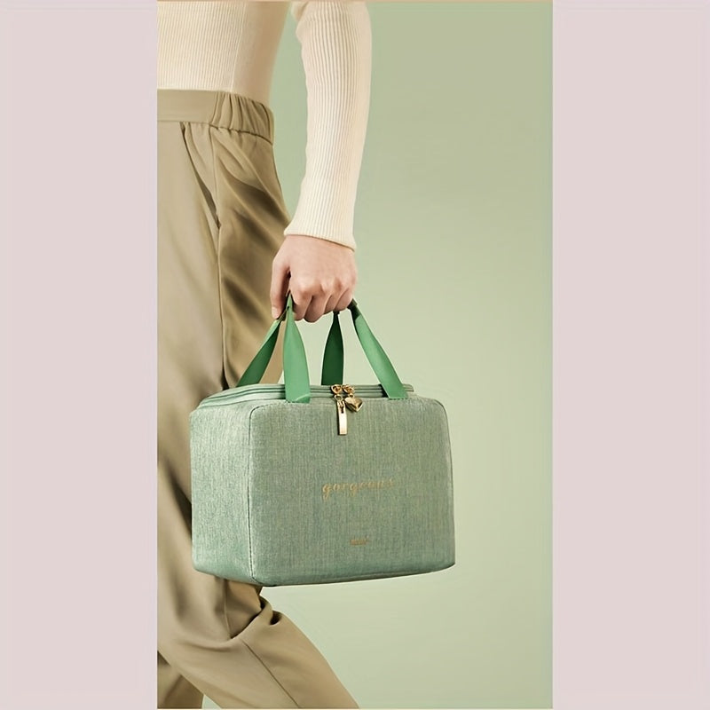 Large Capacity Insulated Bento Tote Bag for Office Workers