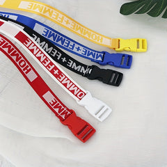 Kids Letter Pattern Buckle Belt - School Performance Accessory