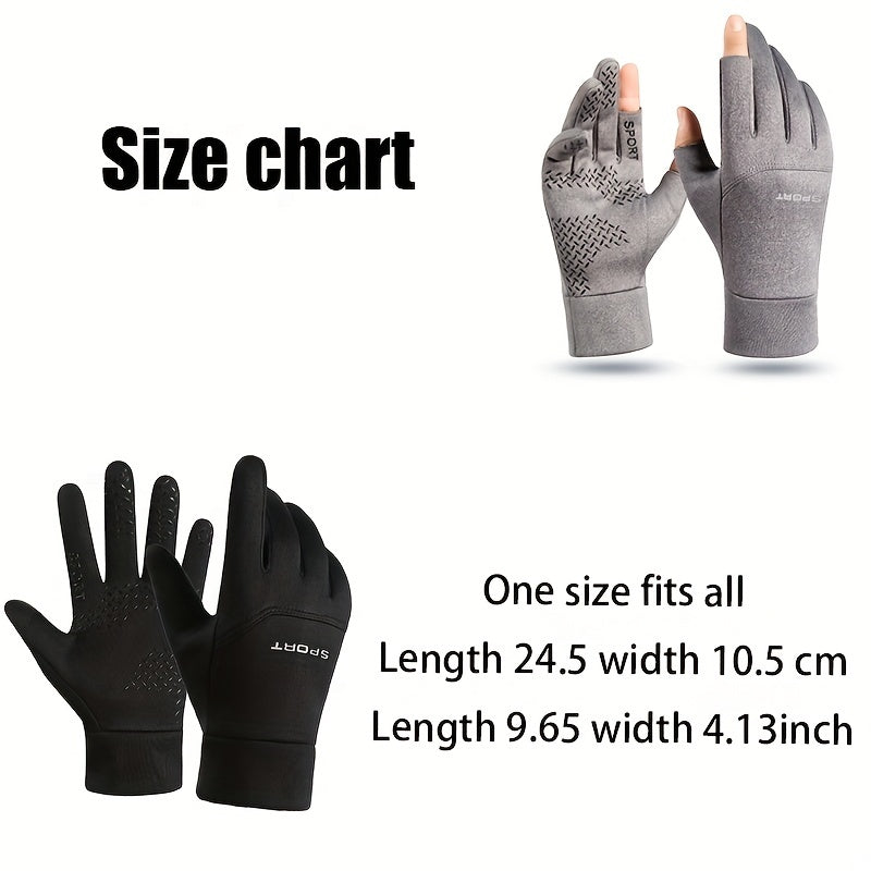 Warm Touch Screen Gloves Outdoor Cycling Training Anti Slip Windproof Gloves