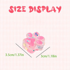 Cat Paw Squishy Toy Soft Animal Claw Glittery Confetti Hand Toy