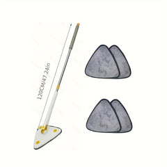 Triangle Mop Rotating Self Twisting Water Mop Wooden Floor Cleaning Tool