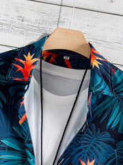 Tropical Plant Pattern Men's Hawaiian Shirt