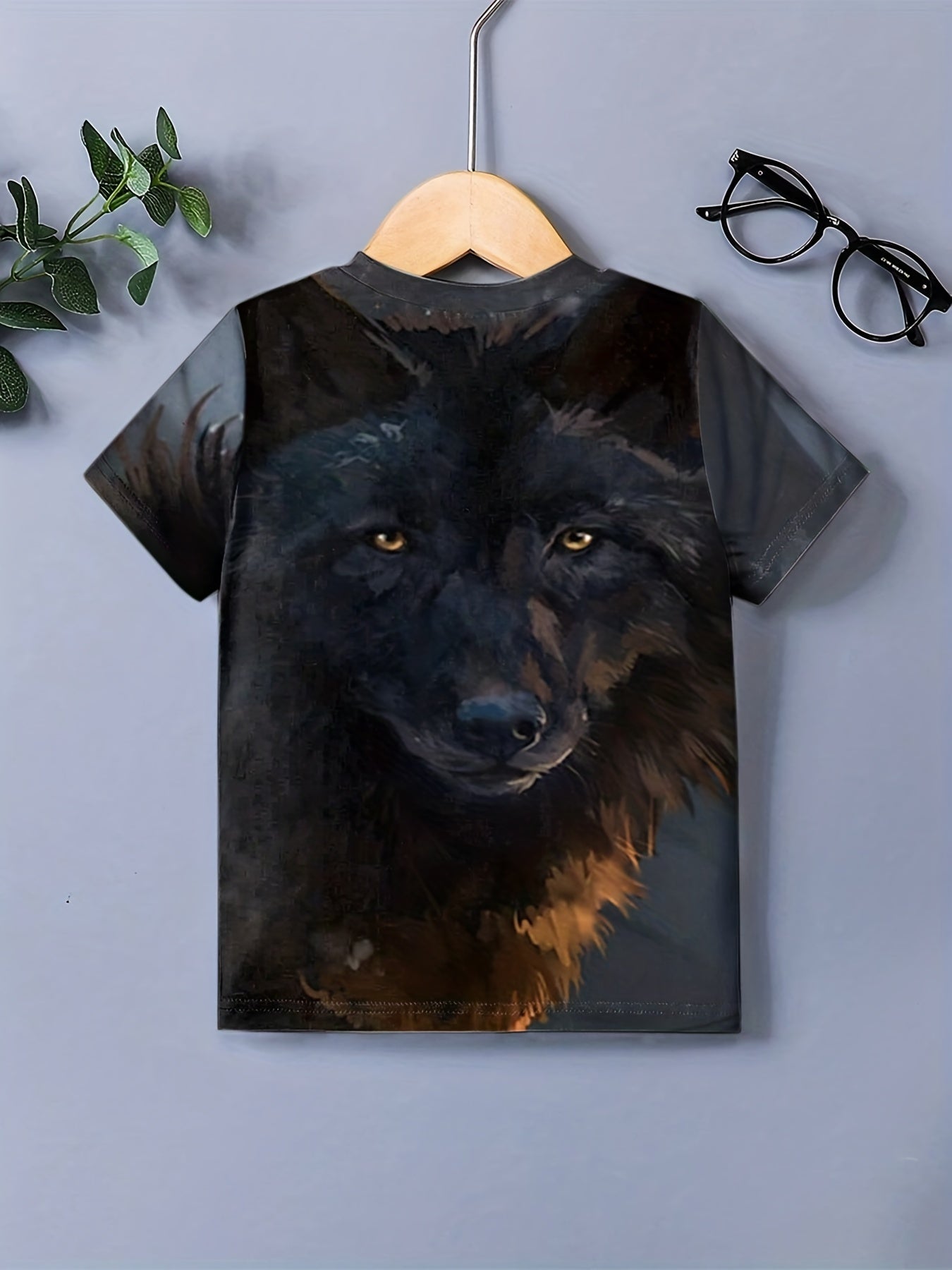 Kids' 3D Wolf Tee - Breathable & Stretchy T-shirt for Summer