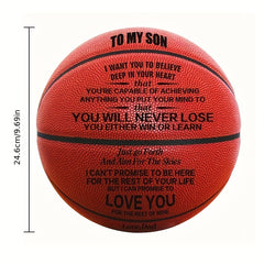 Durable PU Leather Basketball for Training & Competition