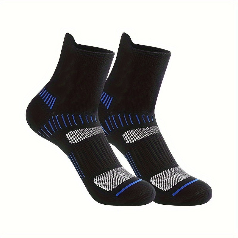 10 Pairs Men's Arch Compression Athletic Crew Socks