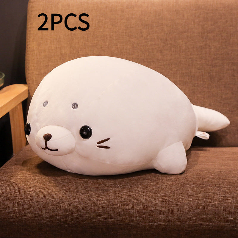 Ocean Series Aquarium Down Lying Seal Plush Toy Doll