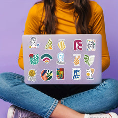 50pcs Fresh Graffiti Stickers - Laptop Helmets Water Cup Decoration