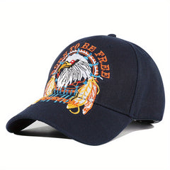 Embroidered Eagle Truck Hat Adjustable Sun Protection Baseball Cap