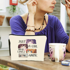 Anime Fans Makeup Bag Gift Girl Who Loves Anime Cosmetic Bag