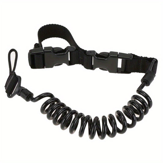 Tactical Anti lost Elastic Lanyard Rope with Release Buckle