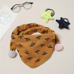 Kids' Warm Triangle Towel for Autumn & Winter
