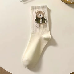 Bear Tube Socks Medium Coffee US5 7 5