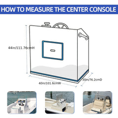 Marine Center Console Cover Windproof Trailerable Boat Cover