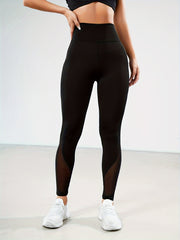 Mesh Contrast Breathable Yoga Pants High Stretch Leggings Women's Activewear