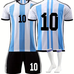 3pcs Argentina Kids Soccer Jersey Set with Socks