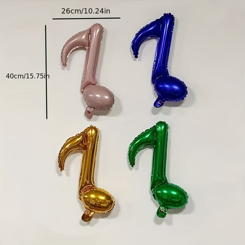 10pcs Music Notes Aluminum Film Balloons Party Decorations