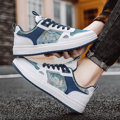 Men's Low Top Skate Shoes Non Slip Sneakers